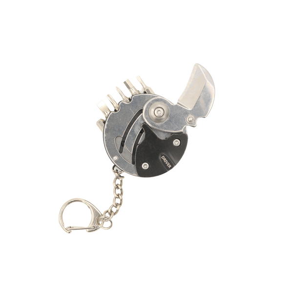 Keychain Knife Foldable Silver Coin Cutter