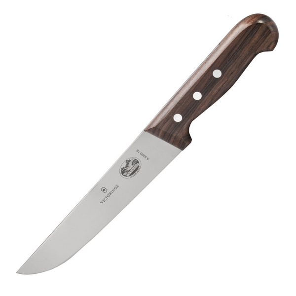 Victorinox Wood 18cm/7 Inch Broad Blade Butcher Knife - 5.5200.18