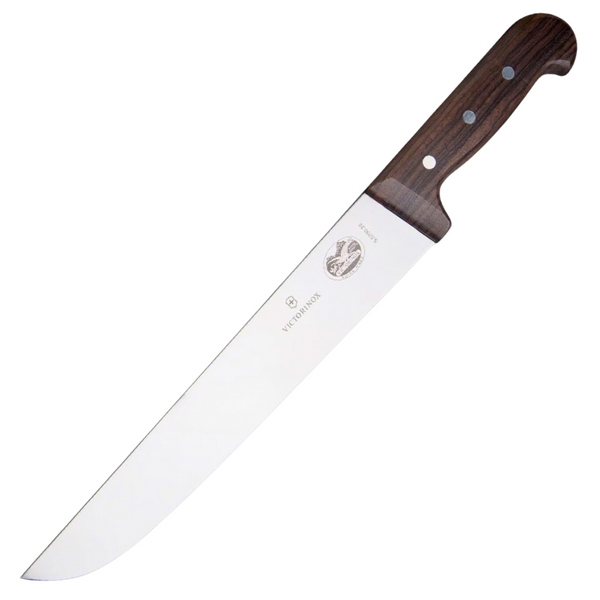 Victorinox Wood 26cm/10 Inch Broad Blade Butcher Knife - 5.5200.26