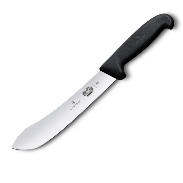 Victorinox Fibrox 18cm/7 Inch Bullnose Butcher Knife, Black - 5.7403.18