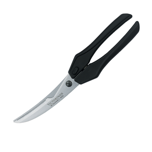 Victorinox Poultry Shears,25cm O/A, Stainless Blades, Black Handles - 7.6343