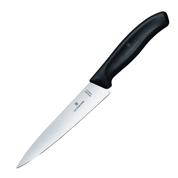 Victorinox Swiss Classic 15cm Chef/Carving Knife, Black - 6.8003.15B