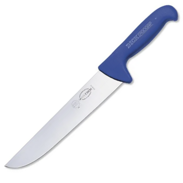 F.Dick ErgoGrip 26cm Broadblade Butcher Knife, Blue Handle - 82348260