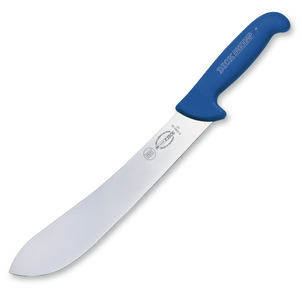 F.Dick ErgoGrip 26cm Bullnose Butcher Knife, Blue Handle - 82385261