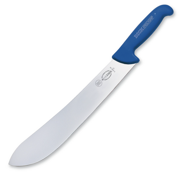 F.Dick ErgoGrip 30cm Bullnose Butcher Knife, Blue Handle - 82385301