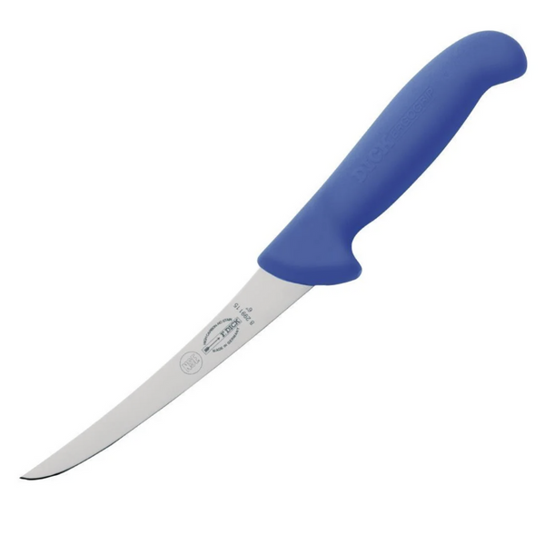 F.Dick ErgoGrip 15cm Boning, Narrow Curved Knife, Blue Handle - 82991151