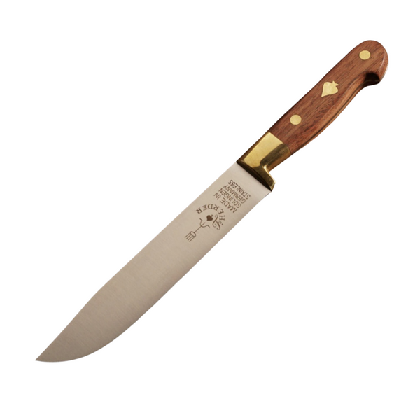 F.Herder Classic 7 Inch Knife with Brass Bolster and Bubinga Wood Handle - 4259R18,00