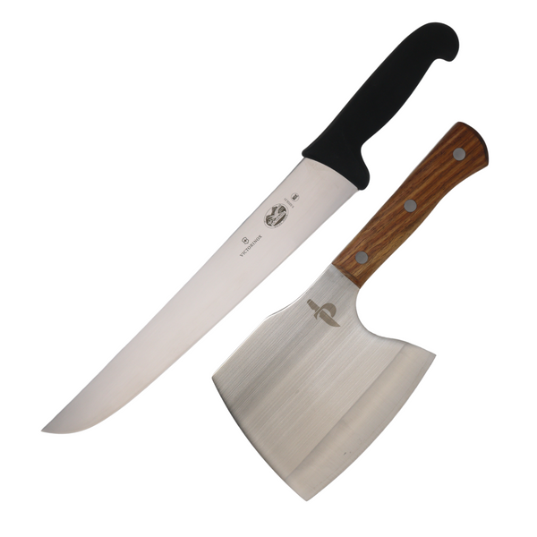 Combo Victorinox Fibrox Butcher Knife [5.5203.31] with Axe