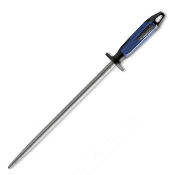 F.Dick 30cm Sharpening Steel, Fine Cut, Blue/Black Handle - 73571300-66
