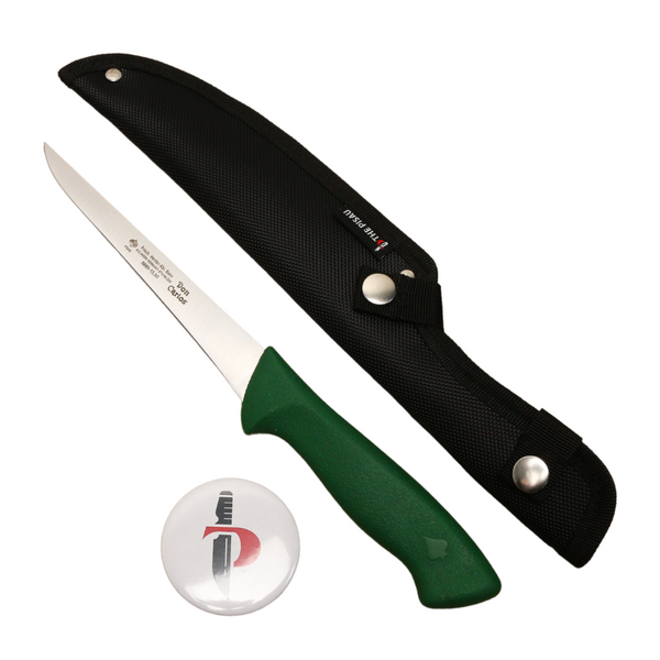 Set of F.Herder Knife with TP Nylon Sheath - Boning 6 inch (8685-15,50), Green Handle with Nylon Sheath 33cm