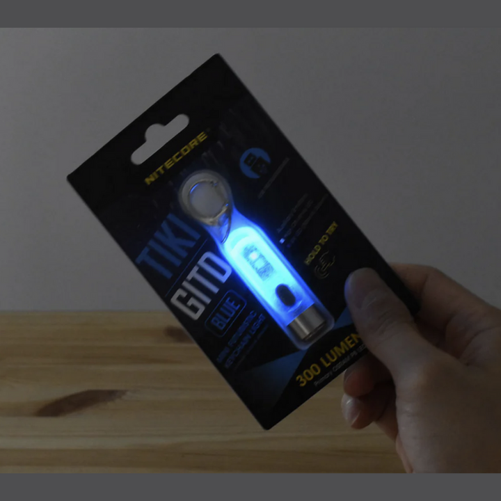 Gits Flashlight Nitecore TIKI GITD BLUE (Micro USB) Flashlight – The Pisau
