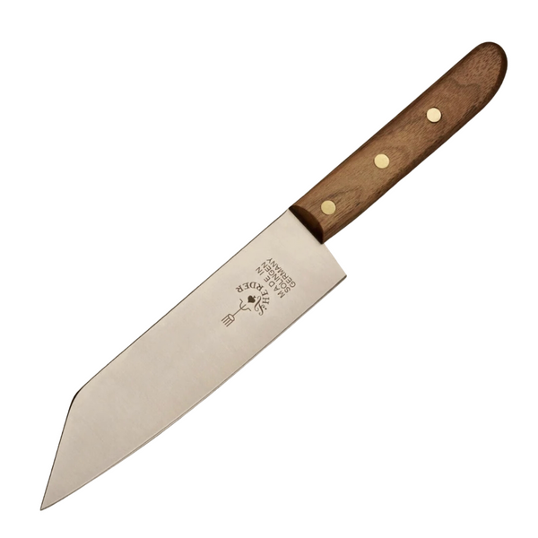 F.Herder Santoku 7 Inch with Brass Bolster and Wooden Handle - 0369-17,00