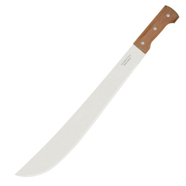 Tramontina 18 Inch Machete with Carbon Steel Blade and Wood Handle - 26621018