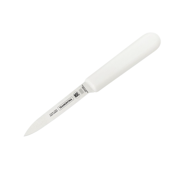 Tramontina 4 Inch Paring Knife with Stainless-Steel Blade and White Polypropylene Handle - 24625184