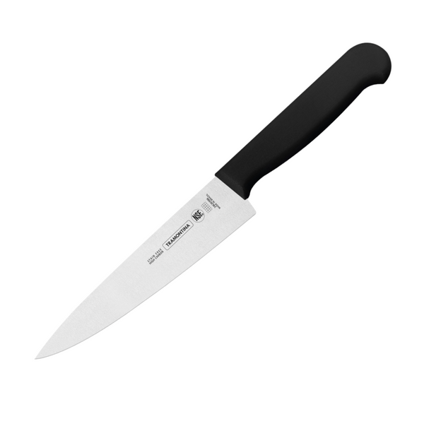 Tramontina 6 Inch Meat/Chef Knife, Black Handle - 24620106