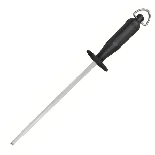 Tramontina Century 10 Inch Grooved Knife Sharpener, Black Handle - 24017010