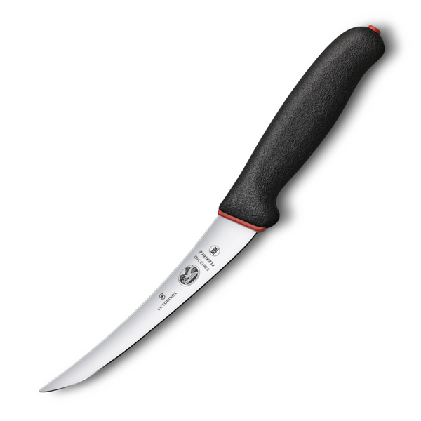 Victorinox Fibrox Dual Grip 15cm Curved Flexible Boning Knife, Black - 5.6613.15D