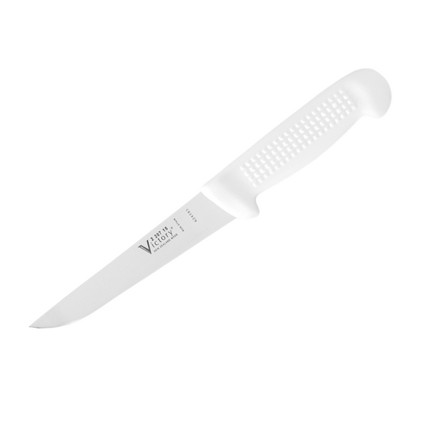 Victory Y-Cut Butcher Knife 15cm White Handle (2/207/15/115W)